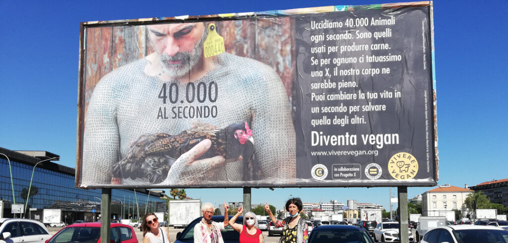 manifesto animalista affisso a Pescara